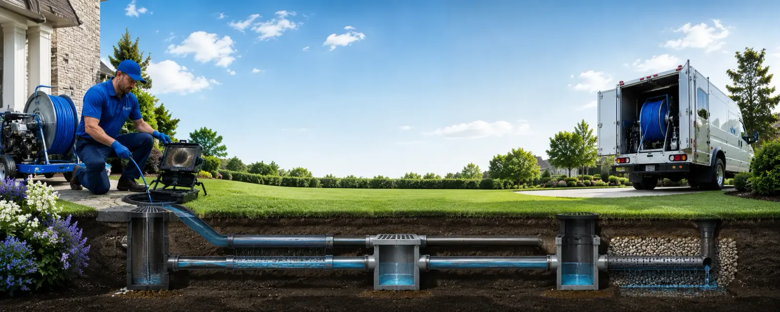 Outdoor drain cleaning information for Cleghorn, IA